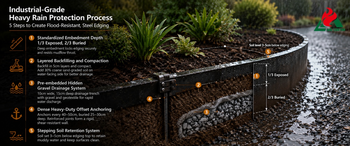 5 Steps to Create Flood-Resistant, Steel Edging